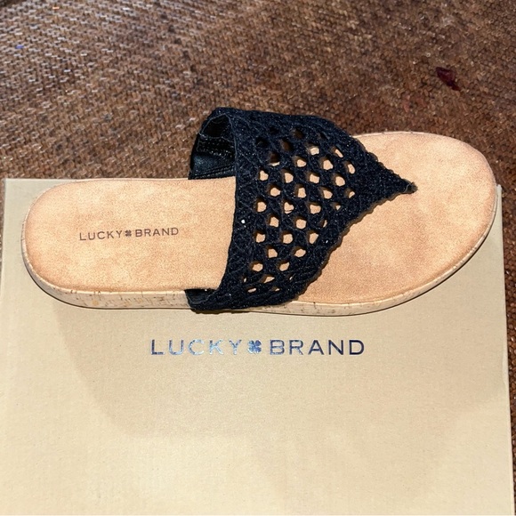 Lucky Brand Black Jaslene Platform Sandals Women’s Size 10 NEW - Picture 3 of 9